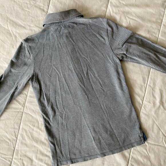Nordstrom 100% Cotton Textured Long Sleeve Button Up Shirt Size 8/10 - Picture 13 of 14
